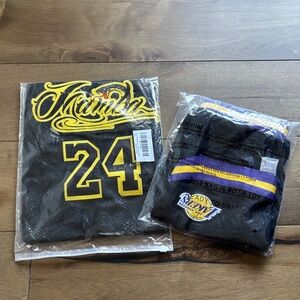 Kobe Bryant Kids Mamba 24 Jersey with shorts. Size M top, 10/12 shorts, NWT